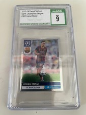 Lionel Messi RARE CSG 9 Mint UEFA Champions league 2013-14 Sticker Panini