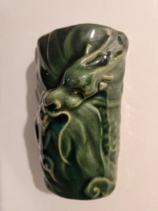 Vintage Wandtasche Majolika Keramik, Keramik Keramik Drache Wandtasche - Bild 1 von 10