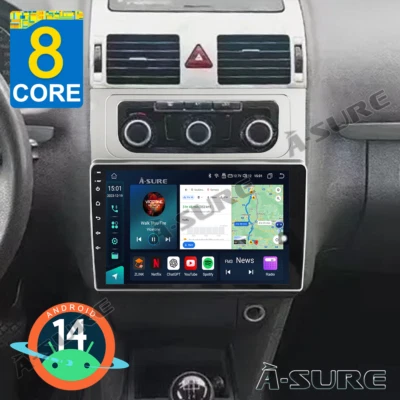 4+64GB Für VW Touran 1T1 1T2 1T3 2011-2014 Android 14 Autoradio BT NAVI Carplay - Bild 1 von 4