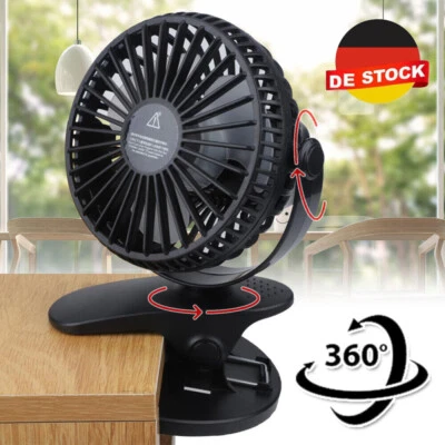 Mini Grow Ventilator mit Clip Klemme Standfuß Clipventilator für Grow Zelt Box - Bild 1 von 4