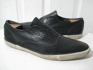 Converse John Varvatos All Star Black Leather Low Top Slip on Unisex Shoes M 13 - Picture 1 of 18
