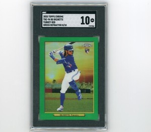 2020 Topps Update Turkey Red Chrome Bo Bichette Green Ssp #8/10 Rookie SGC 10