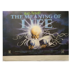 MONTY PYTHON'S MEANING OF LIFE (1983) RARE VINTAGE 40"x30" UK QUAD POSTER  - Imagen 1 de 5