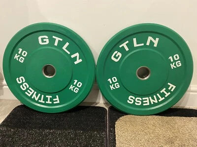 NEW 2 x 10kg GTLN Olympic Bumper Weight Plates - Image 1 of 4