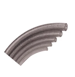 Clear Reinforced PVC Tubing, 3/4" ID, 1" OD, 140 PSI, 50 Ft - Picture 1 of 1
