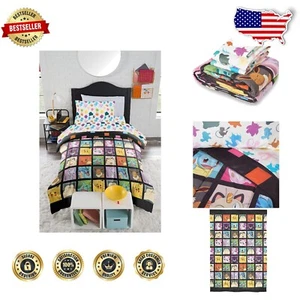 Official Pokémon Kanto Favorites Twin Bed Set – Comforter & Sheets Included - Picture 1 of 8
