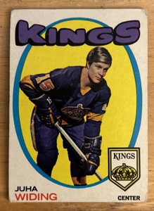 1971-72 Topps Juha “Whitey” Widing Hockey Rookie Card RC #86 Kings Center G/VG