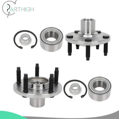 For 2007 2008 2009 2010 Ford Edge 3.5L 2X Front Wheel Hub & Bearing Kit Non-ABS - Изображение 1 из 4