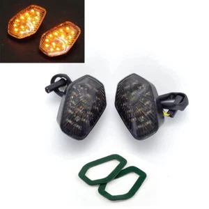 Smoke Led Turn Signal Lights For Suzuki GSXR600/750 2001-2005 GSXR1000 2001-2004 - Picture 1 of 9