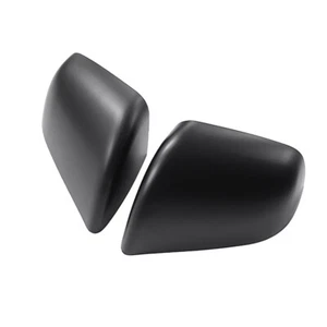 For Tesla Model Y 2019-2023 2x Matte Black Rear View Side Door Mirror Cover Trim - Picture 1 of 7