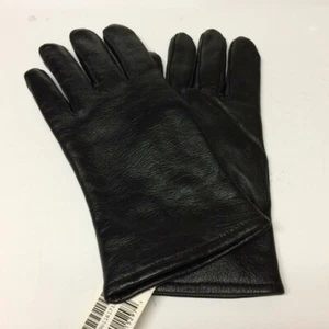 SAMCO Military Black Leather Gloves w Polyester Wool Lining, Size 5, 6, 7, 8 NEW - Picture 1 of 12