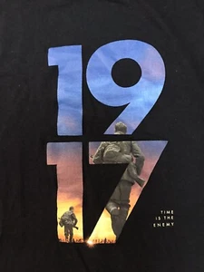 Camiseta coleccionable póster de película de la Primera Guerra Mundial 1917 negra manga corta talla M Time Enemy - Imagen 1 de 6