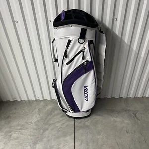 Wilson Ultra Carry Cart Bag White And Purple, Excellent Condition - Picture 1 of 7