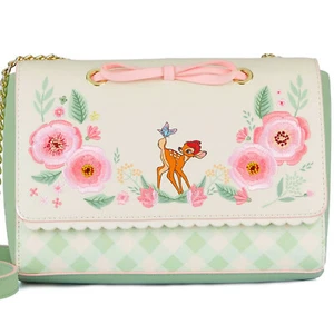 Loungefly Bambi Spring Time Gingham Crossbody Purse - NEW - Picture 1 of 6