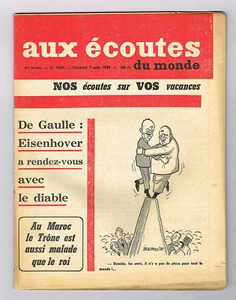 *** Aux écoutes du monde *** n° 1829 (07/08/1959) - De Gaulle et Eisenhover - Picture 1 of 2