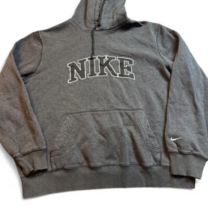 Vintage Y2K Nike Athletic Dept Mini Swoosh Spell Out Hoodie Gray Size XXL - Picture 1 of 5