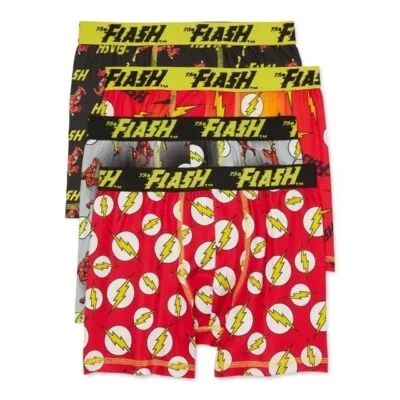 Paquete de 4 calzoncillos boxer Funfare DC Comic para niños talla 8 Foto 1 de 4