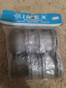 VINTAGE RARE IMEX JUMBO DAWGS FRONT DUALLY RIMS FIT MOST TAMIYA TRUCKS RARE NOS - Picture 1 of 2