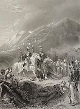 Combat Somo-Sierra Napoleon Bonaparte Spain Print Towards 1840 Empire French