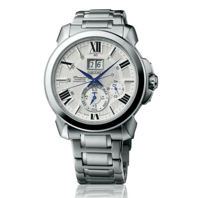 Часы SEIKO PREMIER SNP139 кинетический вечный календарь 7D56 високосный год большая дата - Изображение 1 из 3