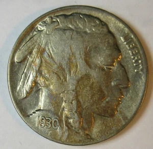 1930 Buffalo Nickel -ABT UNC- (#1227c) - Imagen 1 de 2