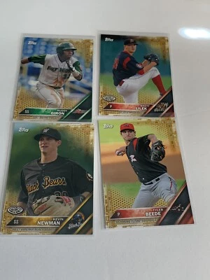 2016 Topps Pro Debut 4 Card Lot!! All Cards /50! Beede, Newman, Giron, Lilek!! - Image 1 of 4