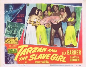 TARZAN AND THE SLAVE GIRL 1950 Lobby Card 8 Lex Barker Vanessa Brown
