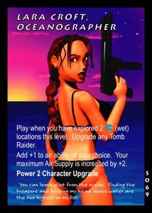 Tomb Raider CCG Lara Croft, Oceanographer - Slippery When Wet #69 - Picture 1 of 2