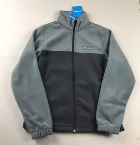 Columbia Sweatshirt Mens Small Gray Fleece Full Zip Mock Neck Outdoor Jacket NWT - Picture 1 of 11