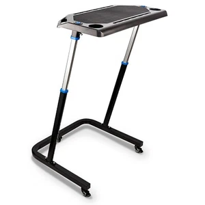 Alpcour Adjustable Bike Trainer Fitness Desk - Non-Slip Surface and Gadget Slots - Picture 1 of 7