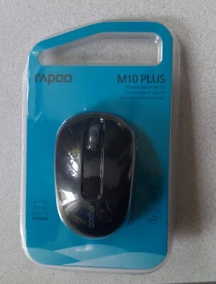 Rapoo M10 Plus - schnurlose optische Mouse - Wireless - schwarz - 17298 - NEU - Bild 1 von 2