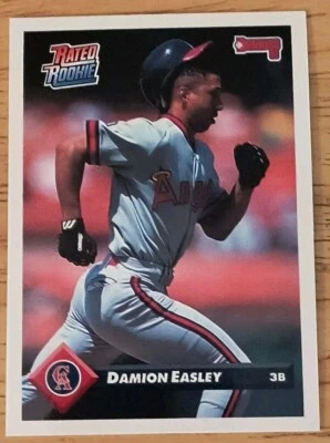1993 Donruss # 457 DAMION EASLEY RATED ROOKIE RC Anaheim Angels    - Image 1 of 2