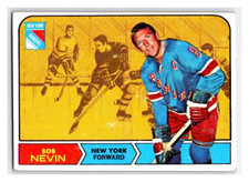 1968-69 TOPPS BOB NEVIN VINTAGE NHL HOCKEY CARD # 76 Rare BV