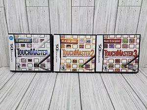 Touchmaster Lot 1, 2, 3 Nintendo DS 2DS Puzzle Game Complete CIB LOT - Picture 1 of 8