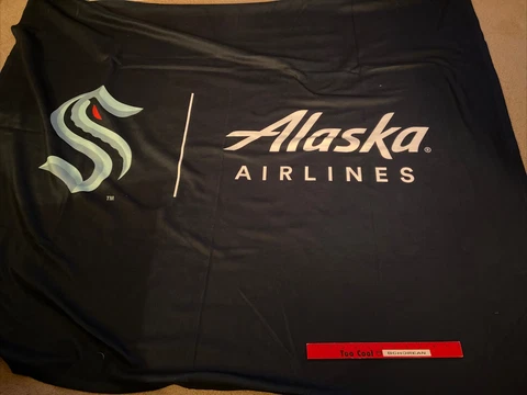 Seattle Kraken Expansion Draft Event Giveaway Blanket 60x48” Cover