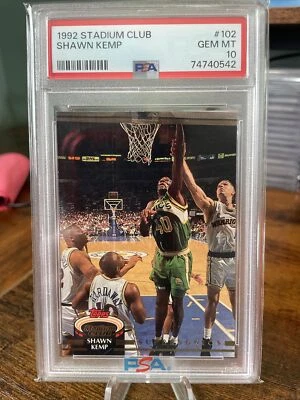 1995 STADIUM CLUB MEMBERS ONLY-RED #125 SHAWN KEMP LOW POP 8  PSA 10 - Image 1 of 2