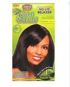 African Pride Olive Miracle 1 Touch Up Relaxer Kit [Reg]  - Bild 1 von 1