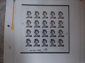 B11 1 MNH mini sheet of 20 83-cent stamps Edna Ferber - Picture 1 of 1