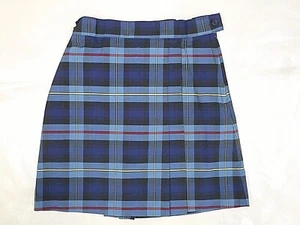 Girls R/K Multi-Color Plaid Box Pleat Uniform Skort Reg &plus Sizes 6X -10 1/2 - Picture 1 of 6