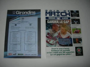 Programme N°31 - Bordeaux / Ajaccio - 17 mars 2012 + Feuille de match - Picture 1 of 1