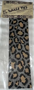 1990 Loose Ends Wild Things Jungle Ties ruban papier artisanat faux jaguar naturel - Photo 1 sur 4
