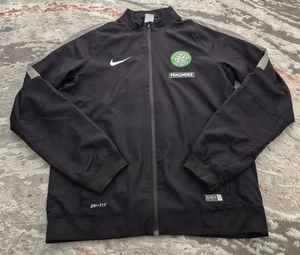 Nike Celtic FC Trainingsjacke schwarz grün Track Top Reißverschluss Fußball Größe L - Bild 1 von 8