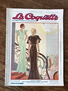 Genre Echo / La Mode Illustrée : REVUE LA COQUETTE # 250 (Novembre 1933) - Foto 1 di 9