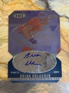2000 SAGE HIT Brian Urlacher autógrafo esmeralda troquelados novato RC #A44 - Imagen 1 de 2