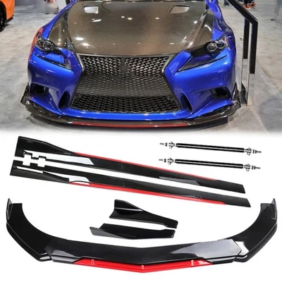 For Lexus IS200t IS300 IS350 F-Sport Front Bumper Lip Splitter Spoiler Body Kit - Imagem 1 de 4