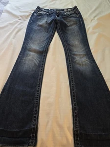 Mujer Talla 28 X 34 Miss Me Signature Boot Western 👢Jeans Usados en Excelente Condición - Imagen 1 de 14