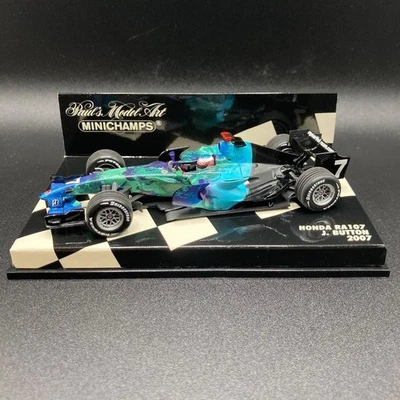 Minichamps Honda RA107 J. Pulsante 2007 1/43 modellino auto - Immagine 1 di 4