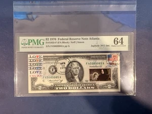 1976 $2 Atlanta – PMG Choice Unc 64 – Fr.1935-F – First Day of Issue - Picture 1 of 2