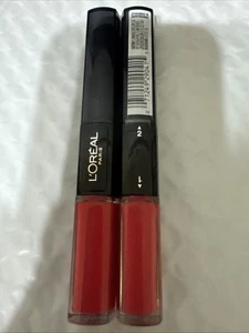 LOREAL Infallible 2-Step Pro Last Lipcolor #209 CAPTIVATED BY CERISE - Foto 1 di 2