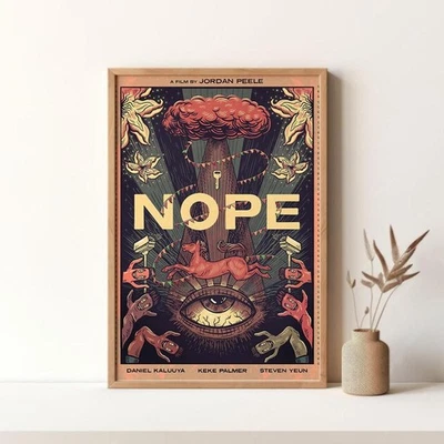 NOPE Movie Poster Vintage Poster Retro Print Wall Art Home Decor - Image 1 of 4